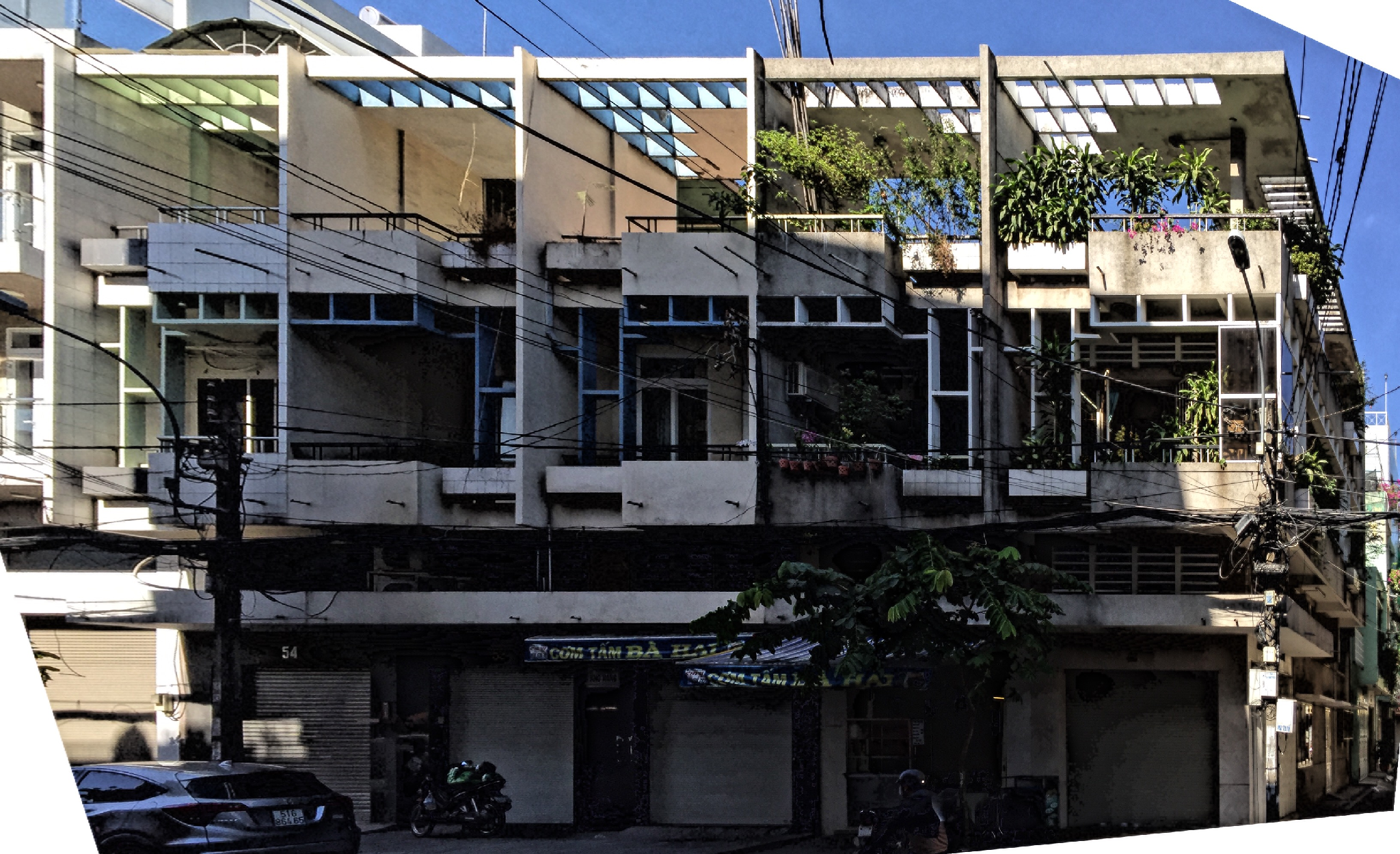 42-54 Đường Số 5 - Cư xá Bình Thới — Vietnamese modernist architecture. Created by Pham Phu Vinh.