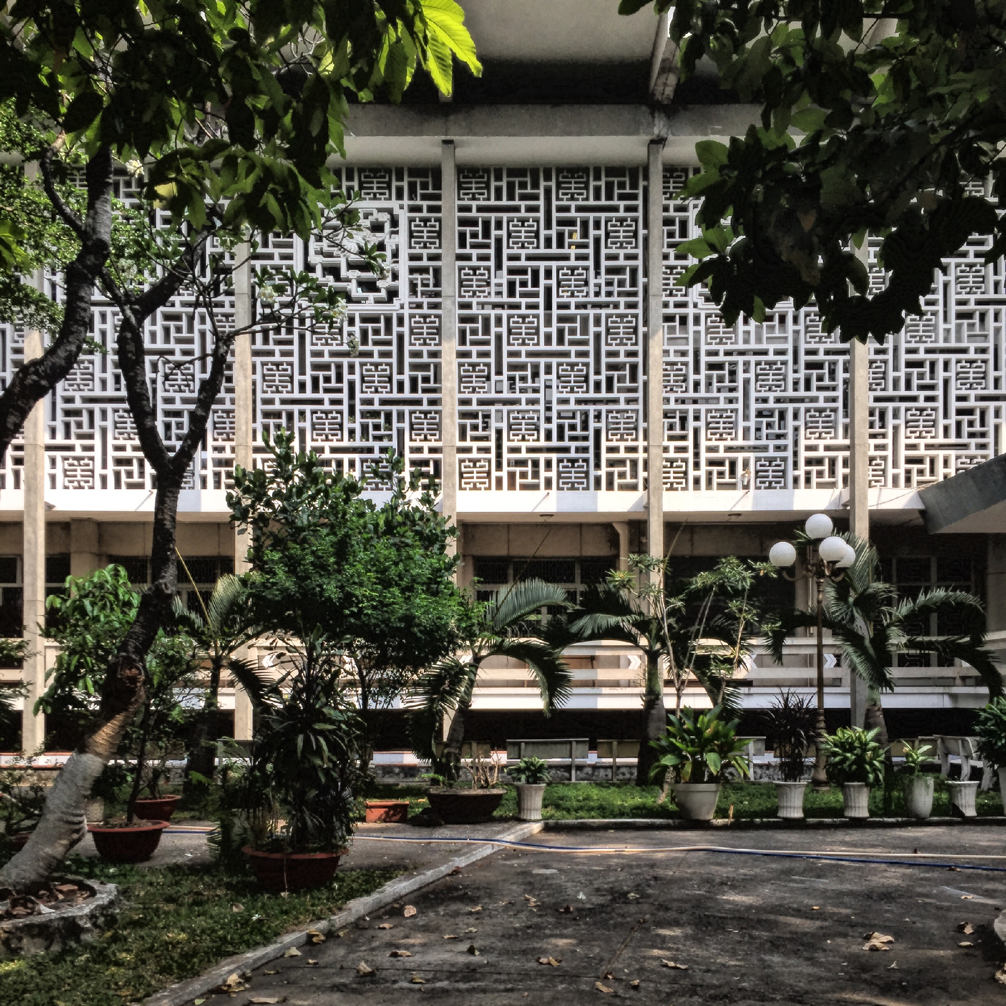 Library of General Sciences — Vietnamese modernist architecture. Created by Pham Phu Vinh.